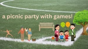 a picnic party with games