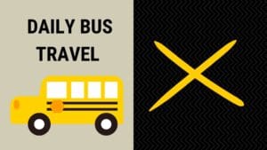 no daily bus travel